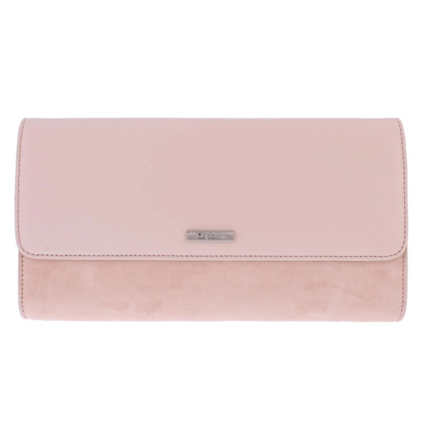 Photograph: Capollini Pochette en daim et cuir rose