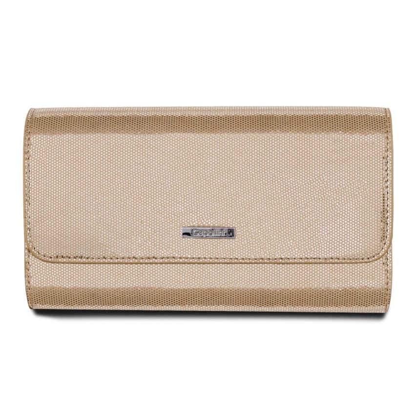 Photograph: Capollini Prosecco Gold Nubuck Leather Clutch Bag