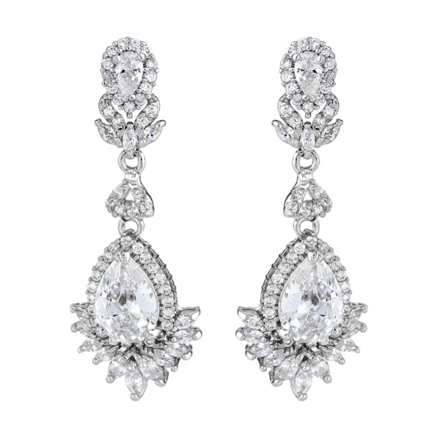 Photograph: Great Gatsby Crystal Chandelier Wedding Earrings