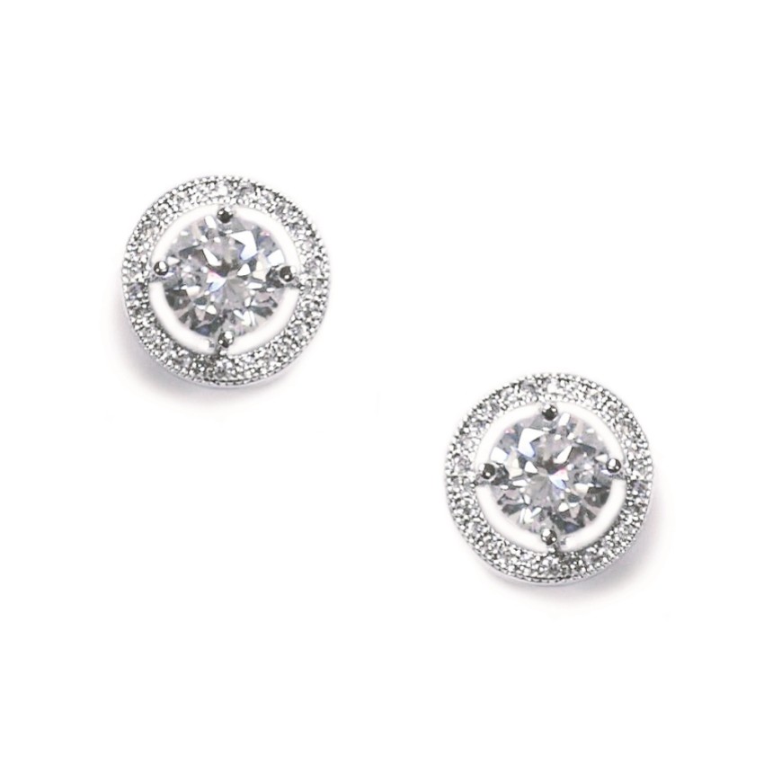 Photograph: Ivory and Co Boucles d'oreilles Hampton en zircon cubique