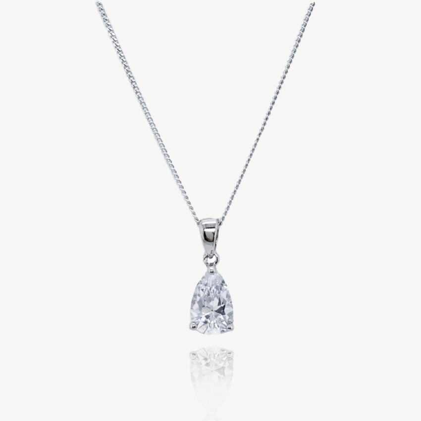 Photograph: Ivory and Co Vanderbilt Teardrop Crystal Pendant Necklace