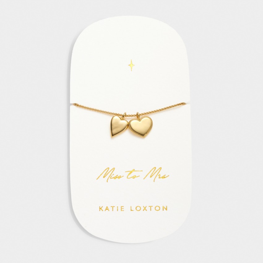 Fotografia: Katie Loxton bracciale con ciondolo da sposa in oro 'Miss to Mrs