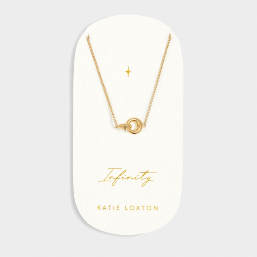 Fotografia: Katie Loxton collana con charm in oro 'Infinity