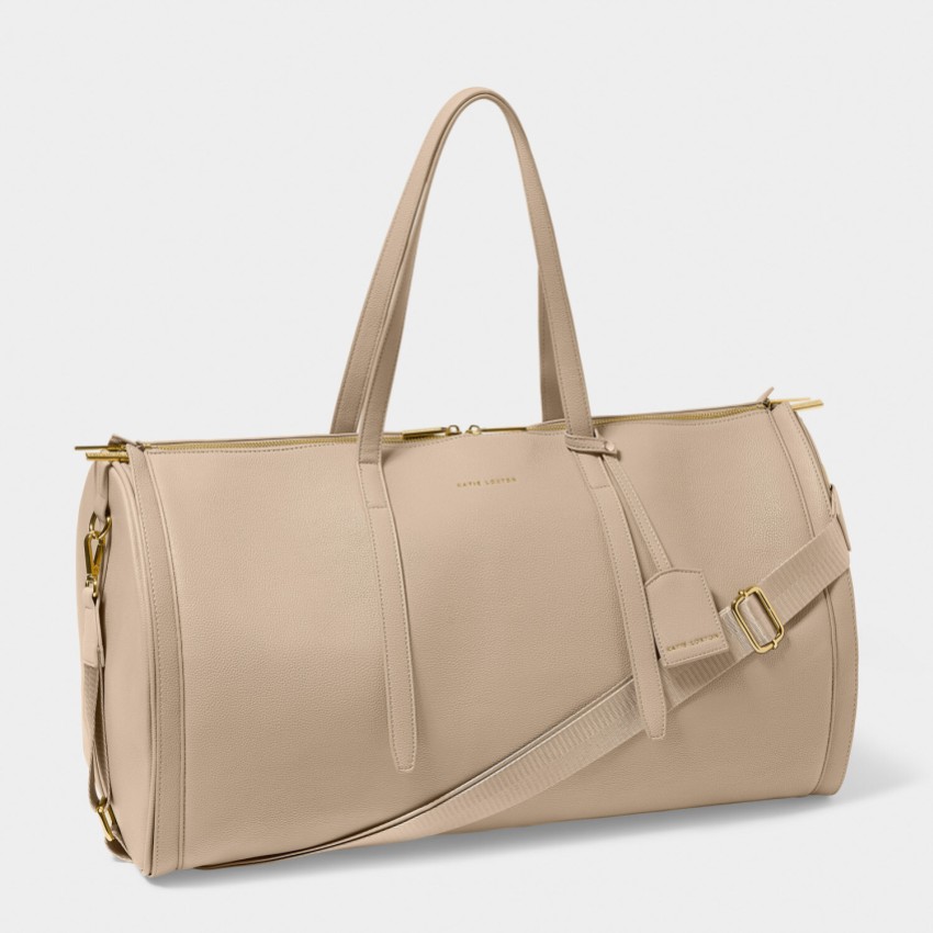 Photograph: Katie Loxton Light Taupe Fold Out Garment Weekend Bag
