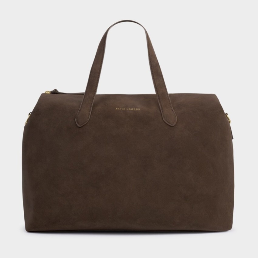 Fotografia: Katie Loxton Milano Borsa da cabina in ecopelle scamosciata color cioccolato