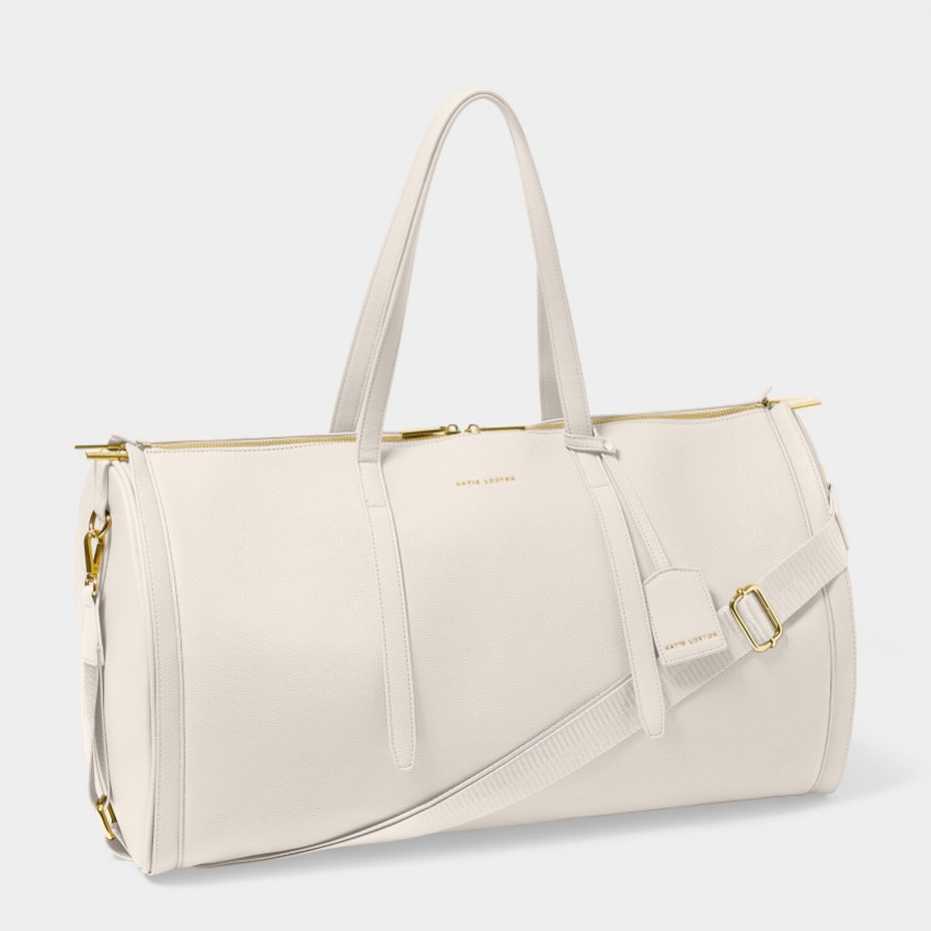 Photograph: Katie Loxton Off White Fold Out Garment Weekend Bag