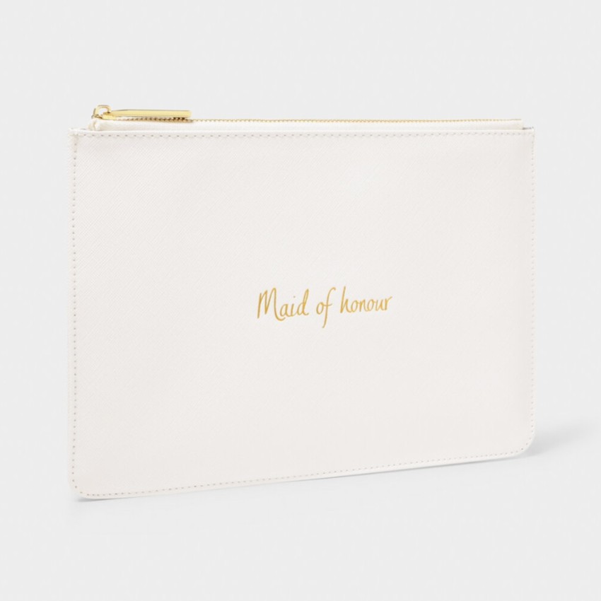 Photograph: Katie Loxton pochette parfaite blanche 'Maid of Honour' (demoiselle d'honneur)