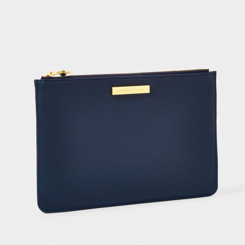 Photograph: Katie Loxton 'Thank You For Helping Me Tie The Knot' Navy Pouch with Lapis Lazuli