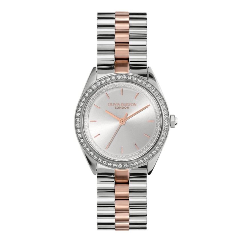 Fotograf: Olivia Burton Bejewelled 34mm Silber und zwei Töne Armbanduhr