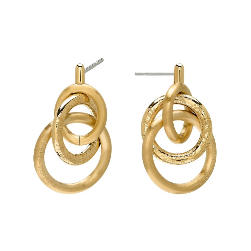 Photograph: Olivia Burton Boucles d'oreilles plaqué or Encircle