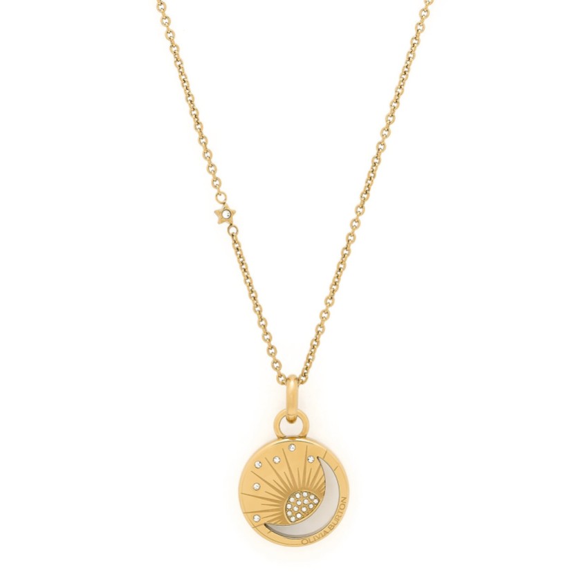 Fotografia: Olivia Burton Collana con ciondolo Celestial Sun placcato oro