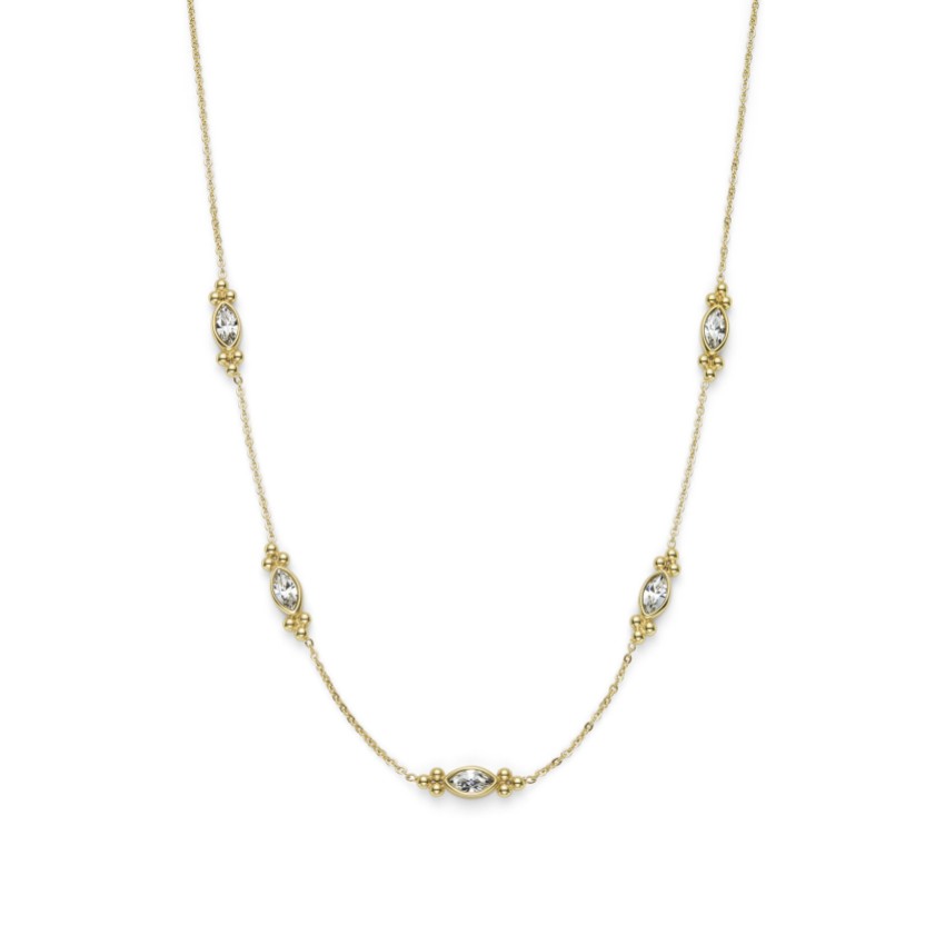 Photograph: Olivia Burton Dainty Gold Plated Crystal Necklace