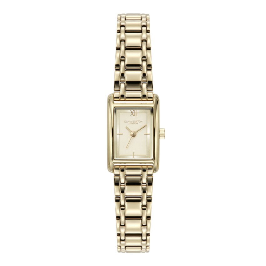 Fotograf: Olivia Burton Mini Grove 16mm Gold Rectangle Armbanduhr
