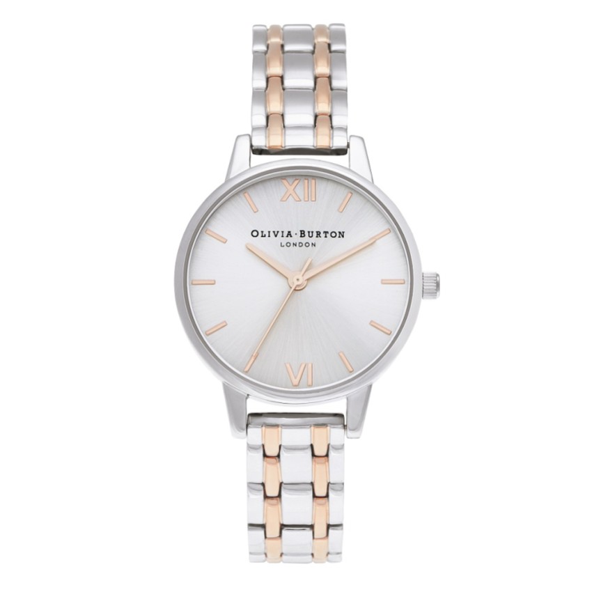 Photograph: Olivia Burton Montre bracelet classique 30 mm en argent et or rose