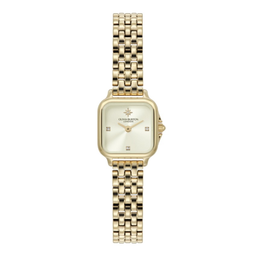 Fotografia: Olivia Burton Orologio Mini Grosvenor 20 mm con bracciale in oro e avorio