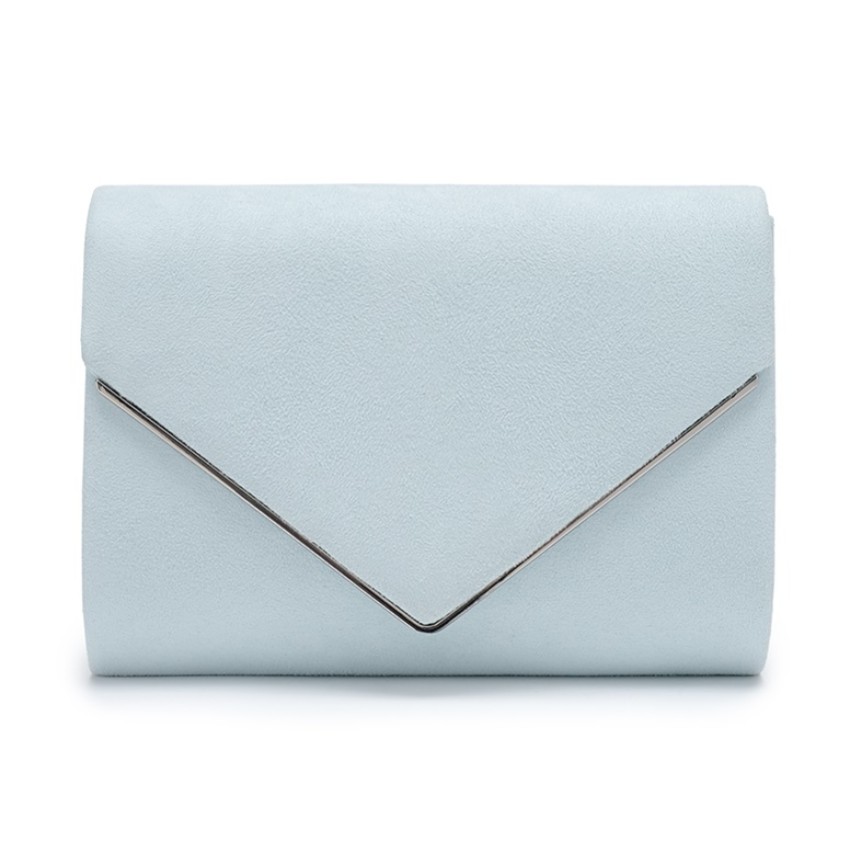 Photograph: Perfect Bridal Bea Blue Suede Envelope Clutch Bag