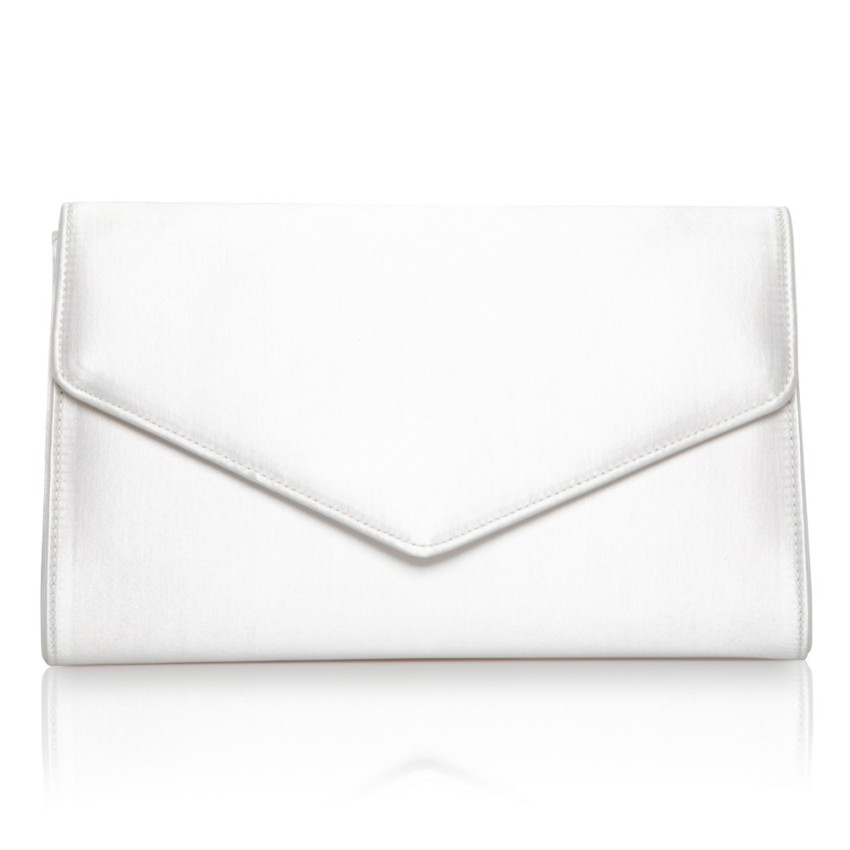 Photograph: Perfect Bridal Heather Dyeable Ivory Satin Envelope Clutch Bag