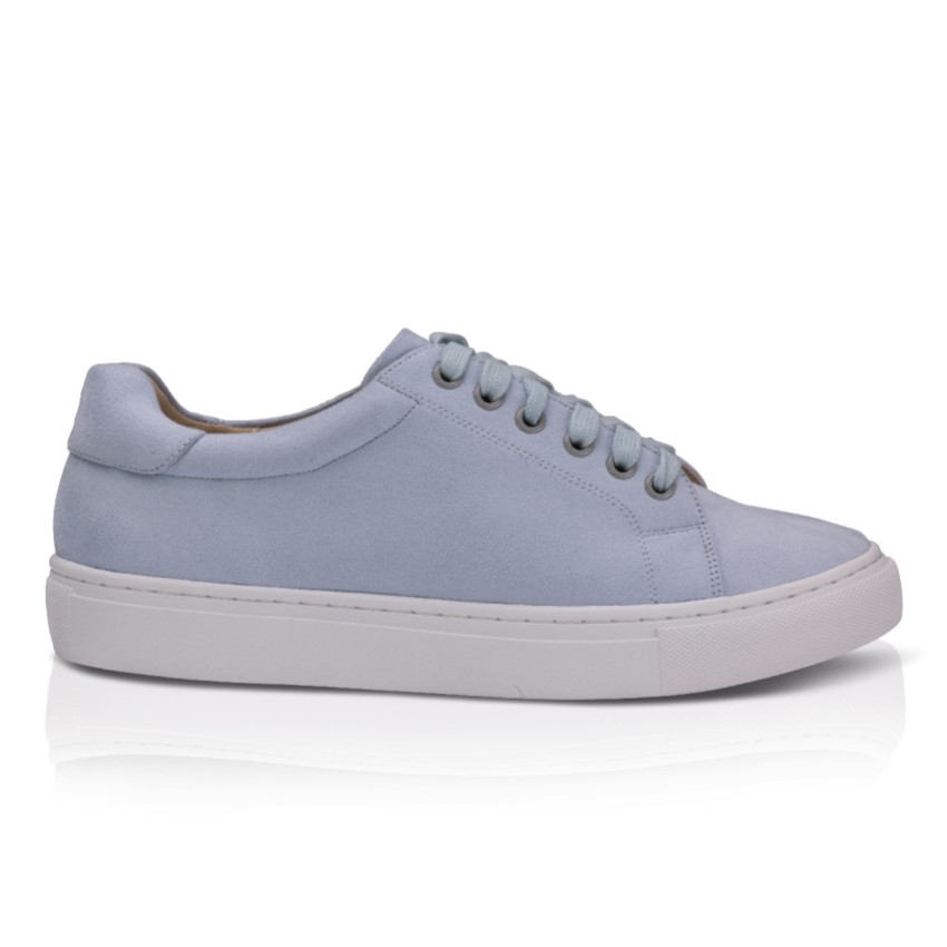 Photograph: Perfect Bridal Madison Blue Suede Wedding Sneakers