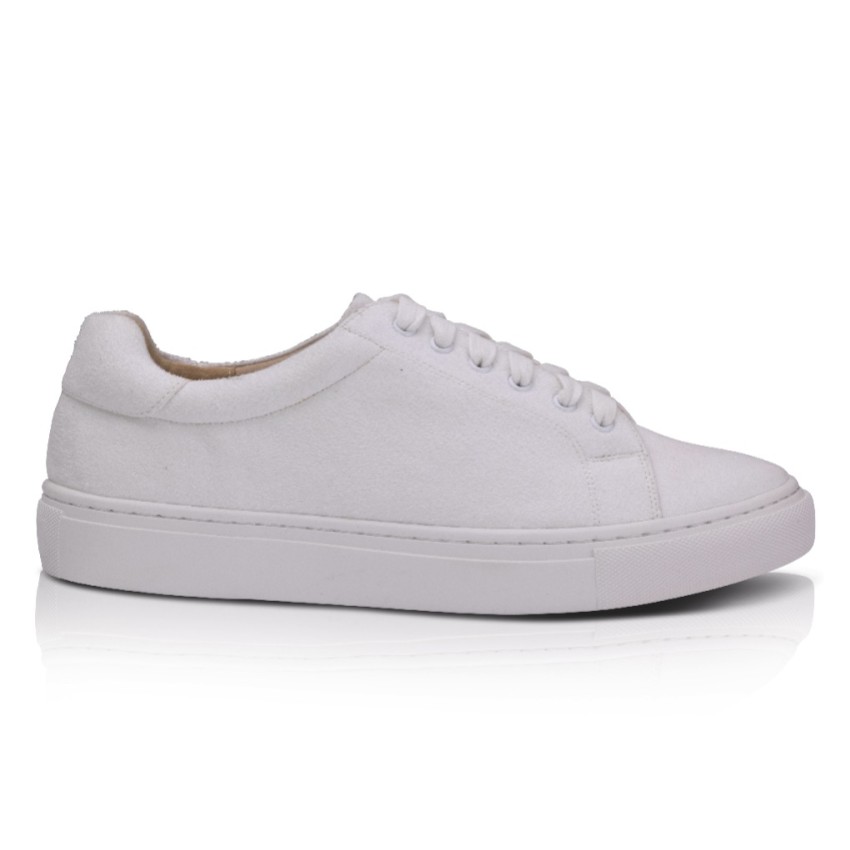 Photograph: Perfect Bridal Madison Ivory Suede Wedding Trainers