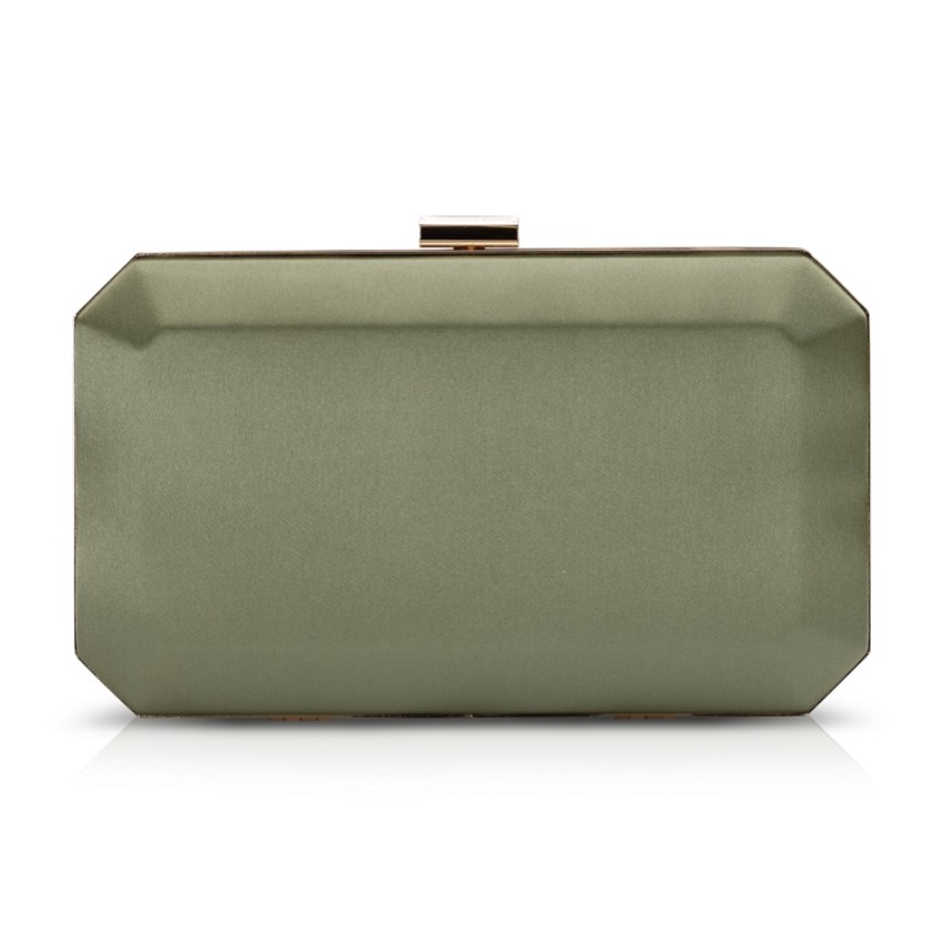 Photograph: Perfect Bridal Pochette en satin vert olive ébène