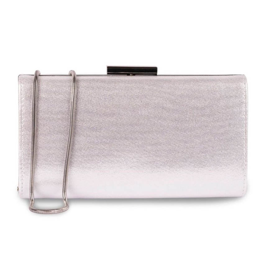 Fotografia: Pochette Paradox London Doria Silver Shimmer Box