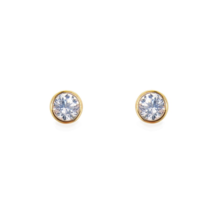 Photograph: Sarah Alexander Envy - Boucles d'oreilles en or avec solitaire en cristal