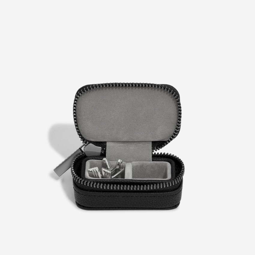 Fotograf: Stackers Black Zipped Travel Cufflink Box