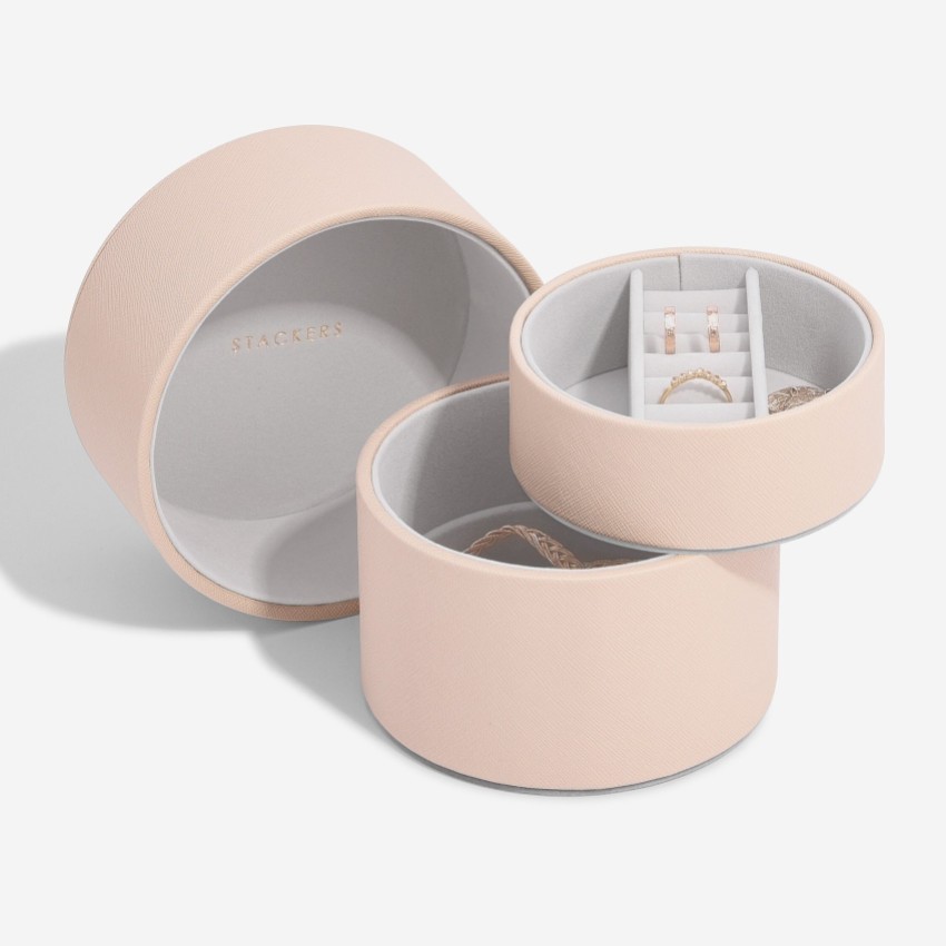 Photograph: Stackers Blush Bedside Table Jewellery Box Pod