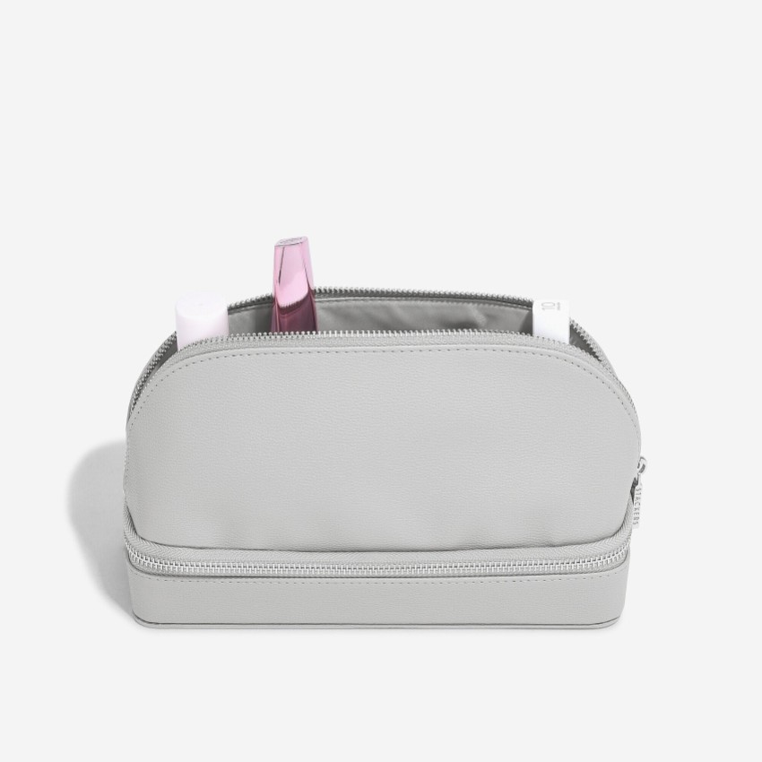 Photograph: Stackers Pebble Grey Cosmetic and Jewellery Bag
