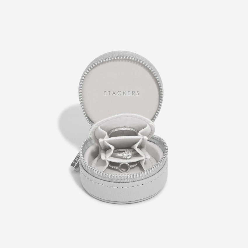 Photograph: Stackers Pebble Grey Oyster Travel Jewellery Box