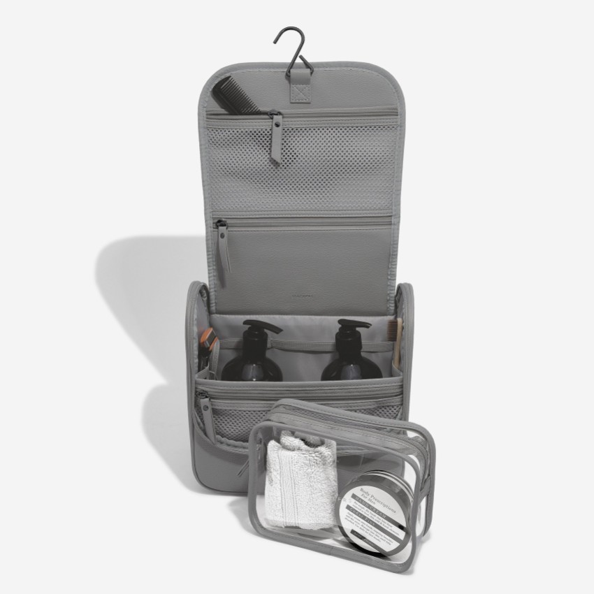 Photograph: Stackers Slate Gray Hanging Wash Bag