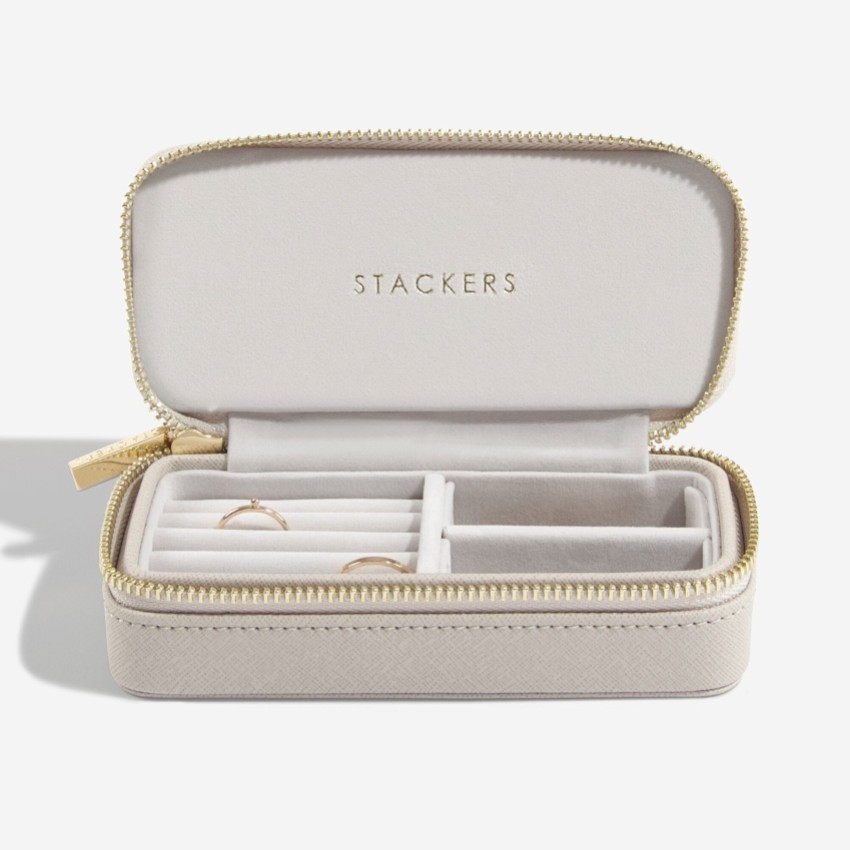 Photograph: Stackers Taupe Zipped Travel Jewellery Box